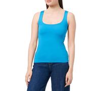 VERO MODA Women's Vmmillion Sl Square Top 2-Way JRS Noos, Ibiza Blue, S