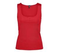 VERO MODA Women's Vmmillion Sl Square Top 2-Way JRS Noos, Red (high Risk red), M