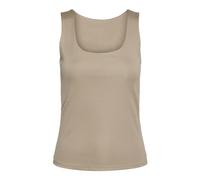 VERO MODA Women's Vmmillion Sl Square Top 2-Way JRS Noos, Silver Mink, S