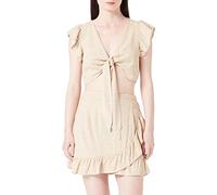 VERO MODA Women's Vmmymilo Hw Mini Skirt WVN Ga, Irish Cream/AOP: Snow White dots, L