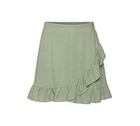 VERO MODA Women's Vmmymilo Hw Mini Skirt WVN Ga Skirt, Reseda Green, M