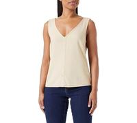 VERO MODA Women's Vmmymilo SL V-Neck Shirt WVN Ga Top, Irish Cream, M