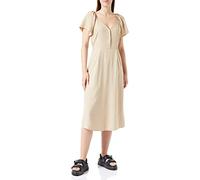 VERO MODA Women's Vmmymilo SS Calf Dress WVN Ga, Irish Cream, S