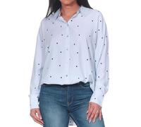 VERO MODA Women's Vmnora LS Oversize AOP Shirt WVN Ga Noos, Bright White, S