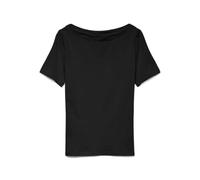 Vero Moda Women's Vmpanda Modal S/s Top Ga Noos T-Shirt, Black, S