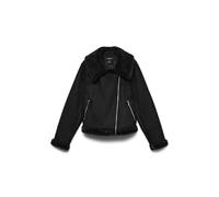 VERO MODA Women's Vmpeggy Faux Suede Jacket Boos Jacket, black, M