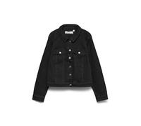 VERO MODA Women's Vmruna LS Slim DNM Jck Mix Ga Cur Noos Jacket, black, 24