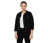 VERO MODA Women's Vmruna LS Slim DNM Jck Mix Ga Cur Noos Jacket, black, 24