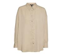 VERO MODA Women's Vmsaioli LS Shirt Blouse, Irish Cream, M