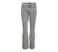 VERO MODA Women's Vmselma Hr Flared Slit Jeans Ra204 Pants, Medium Grey Denim, 26W x 30L