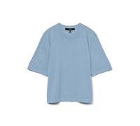 VERO Moda Womens Vmsilje 2/4 O-NCK Oversize Pull Ga Noos, Cashmere Blue, L UK