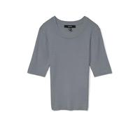 VERO MODA Women's Vmsilje 2/4 O Neck Cable Pullover Noos, Medium Grey Melange, M