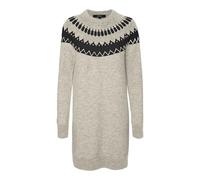 VERO Moda Women's Vmsimone Ls Nordic Dress Ga Rep LCS, Birch, S