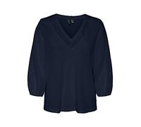 VERO MODA Women's Vmsonja 3/4 V-Neck top JRS Btq, Blazer Navy, M
