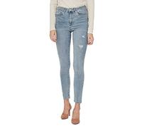 VERO MODA Women's VMSOPHIA HR Skinny DESTR J AM314 Jeans, Blue, 34 (Large)
