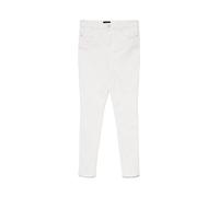 Vero Moda Womenss Sophia High Waist Skinny Jeans in White Cotton - Size 14 Short
