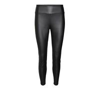 VERO MODA Women's Vmsuella Jade Hw Coated Leggings Noos Imitation Leather Trousers, Black, XL