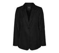 VERO MODA Women's Vmtara Ls Fitted Slit Blazer Boo, Black, 14