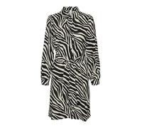 VERO MODA Women's Vmteagan L/S Abk Shirt Dress WVN Btq Ga, Birch/AOP: Teagan, L