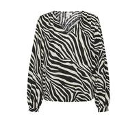VERO MODA Women's Vmteagan L/S V-Neck top WVN Btq Ga Long Sleeve Blouse, Birch/AOP: Teagan, S