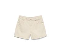 VERO MODA Women's Vmtess Mr DNM Shorts Mix Ga Noos, Ecru, M