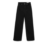 VERO Moda Womens Vmtessa Hr Ra118 Ga Noos Straight Jeans, Black, 30W / 30L UK