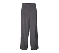 VERO MODA Women's Vmtroian Mr Wide Dad Pant Noos, Grey Pinstripe, L / 34L