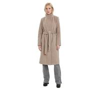 Vero Moda Women's VMTWODOPE Vera Long Wool Coat GA NOOS, Silver Mink/Detail:Melange, XS