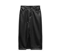 VERO MODA Women's Vmveri Hr Calf Pl Skirt Noos Midi Skirt, Black, XL