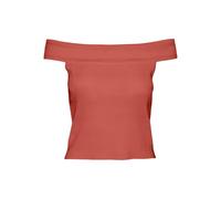 VERO MODA Women's Vmwillow Off Shoulder Top Ga Knitted, Burnt Sienna, M