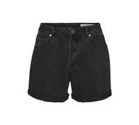 VERO MODA Women's Vmzuri Hr Loose Shorts Mix Noos, Black Denim, S