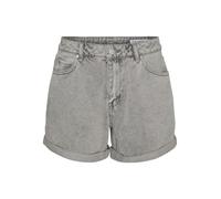VERO MODA Women's Vmzuri Hr Loose Shorts Mix Noos, Medium Grey Denim, S