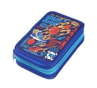 Veroa Pencil Case with 3 Compartments - Square, Basketball, L, Interesting