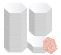 Veroave 400 Count Hexagon Paper Piecing, Paper Piecing Templates, Quilting Templates for Use in Quilting, Sewing Craft Projects(1.5 Inch)