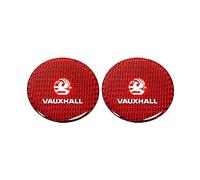 VeroCh 2 PCS Universal Car Cup Holder Coaster,Carbon fiber Anti-Slip Shockproof Car Cup Holders,For Vauxhall Vivaro Opel Corsa D Astra G J H,With Logo Badge Styling,B