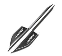 VeroCh 2Pcs Car 3D Metal Emblem side mark, For Suzuki Swift Badge Replacement Logo Waterproof Auto Styling Body Fittings,A/Black