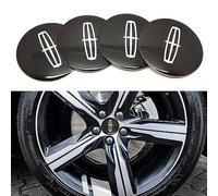VeroCh 4PCS 65MM Car Wheel Center Hub Caps Cover Sticker,For Lincoln CONTINENTAI NAUTILUS MKC MKZ Aviator Navigator Corsair,ABS Waterproof Dust Proof Decal Decoration Cover Replacement