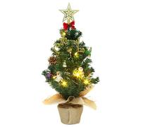 Veroda 50cm/20" Light-up Christmas Tree Small Artificial Tabletop Christmas Tree for Christmas Holiday Party Decoration (style 1)