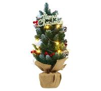 Veroda 55cm/22" Light-up Christmas Tree Small Artificial Tabletop Christmas Tree for Christmas Holiday Party Decoration (style 2)