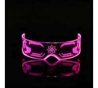 VEROHY LED Visor Glasses, 7 Colors 4 Flash Modes Wireless Light Up Glasses