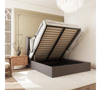 Verona 4'6'' (Double) Ottoman Bed Seconique Brown Double