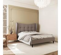 Seconique Verona 5' Bed Frame - Brown Fabric