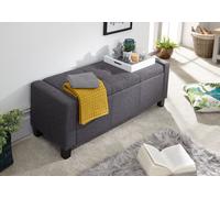 Verona Ottoman Storage Bench GFW Dark Grey One Size