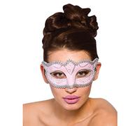 Verona Eye Mask - Baby Pink & Silver Glitter