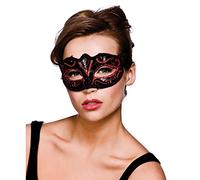 Verona Eyemask Mask for Masquerade Fancy Dress - Red Glitter
