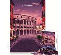 Verona, Italy Cityscape Jigsaw 1000 Pieces for Teenagers Mind Clarity Soft Distraction Perfect Lock Xmas Present (38x26cm)