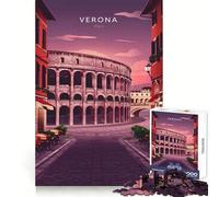 Verona, Italy Cityscape Jigsaw Puzzles 1000 Pieces Cognitive Skill Gentle Pastime Solid Lock Unique Xmas Gift (38x52cm)