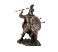 VERONES 12.75" Leonidas Greek Warrior King Statue Spartan Decor
