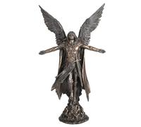 VERONESE Ascending Angel Statue, Bronze Resin, 11" H, Cold Cast Finish