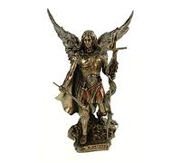 Veronese by Joh. Vogler GmbH Archangel Gabriel with Cross and Trumpet Bronzed Figurine Angel